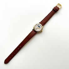 Load image into Gallery viewer, Vintage Ladies' Accurist Moon Phase Quartz Watch with Brown Leather Strap