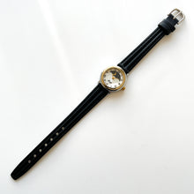 Load image into Gallery viewer, Vintage Sun & Moon Moulin Quartz Watch with Black Leather Strap
