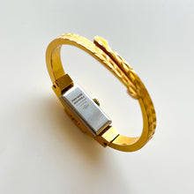 Load image into Gallery viewer, Vintage Gold-Plated Bucherer Mechanical Bangle Watch with Concealed Dial