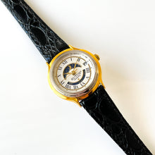 Load image into Gallery viewer, Vintage Ladies' Sutus Moon Phase Quartz Watch with Black Leather Strap
