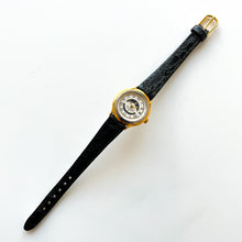 Load image into Gallery viewer, Vintage Ladies' Sutus Moon Phase Quartz Watch with Black Leather Strap