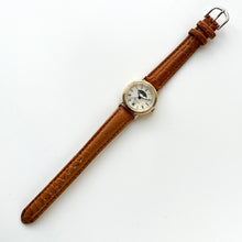 Load image into Gallery viewer, Ladies' 90s Moon Phase Equinox Quartz Watch with Brown Leather Strap