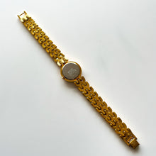 Load image into Gallery viewer, Vintage 1990s Gold-Plated Ladies' Seiko Quartz Watch With Intricate Bracelet
