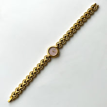 Load image into Gallery viewer, Vintage 1990s Gold-Plated Ladies' Seiko Quartz Watch With Intricate Bracelet and Pink Dial
