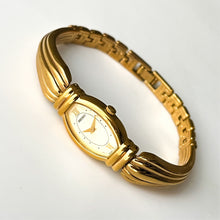 Load image into Gallery viewer, Vintage 1990s Gold-Plated Ladies' Seiko Quartz Watch With Semi Bangle Bracelet
