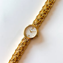 Load image into Gallery viewer, Vintage 1990s Gold-Plated Ladies' Seiko Quartz Watch With Intricate Bracelet