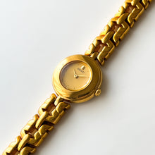 Load image into Gallery viewer, Vintage 1990s Gold-Plated Ladies' Seiko Quartz Watch With Intricate Bracelet