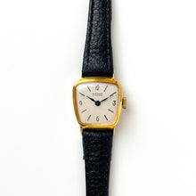 Load image into Gallery viewer, Gold-Plated Bifora Mechanical Watch with Gold Plated Case and Leather Strap