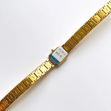 Load image into Gallery viewer, Rare Vintage 1990s 18ct Gold-Plated Ladies' Seiko Quartz Watch With Black Dial and Genuine Diamonds
