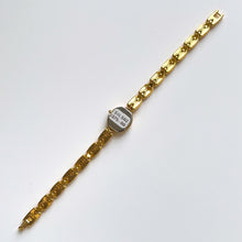 Load image into Gallery viewer, Rare Vintage 1990s 18ct Gold-Plated Ladies' Seiko Quartz Watch With Tiny Silver Dial and Genuine Diamonds