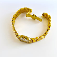 Load image into Gallery viewer, Rare Vintage 1990s 18ct Gold-Plated Ladies' Seiko Quartz Watch With Diamond-Set Bezel