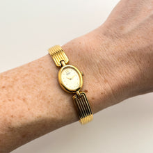 Load image into Gallery viewer, Vintage 1990s Gold-Plated Ladies' Seiko Quartz Watch With Semi Bangle Bracelet