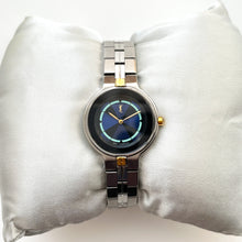 Load image into Gallery viewer, Vintage 90s Yves Saint Laurent Ladies' Quartz Watch with Stainless Steel Bracelet and Blue Dial