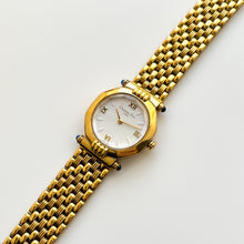 Load image into Gallery viewer, Vintage Christian Dior Gold-Plated Ladies' Quartz Watch with White Dial