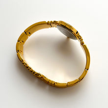 Load image into Gallery viewer, Vintage Gold-Plated Ladies' Givenchy Bangle Watch with Black Dial and Quartz Movement