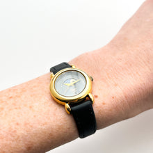 Load image into Gallery viewer, Vintage Ladies' Everite Moon Phase Quartz Watch with Black Leather Strap