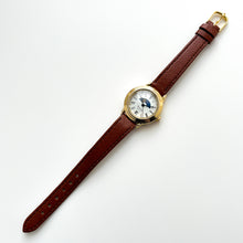 Load image into Gallery viewer, Ladies' 90s Sun & Moon Equinox Quartz Watch with Brown Leather Strap