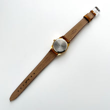 Load image into Gallery viewer, Vintage Constant Sun & Moon Phase Quartz Watch with Brown Leather Strap