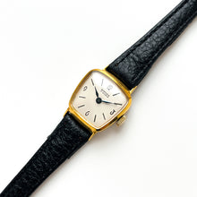 Load image into Gallery viewer, Gold-Plated Bifora Mechanical Watch with Gold Plated Case and Leather Strap