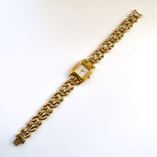 Load image into Gallery viewer, Ladies' Gold-Plated Accurist Quartz Watch with Beige Square Dial