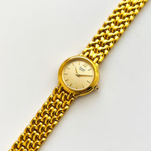 Load image into Gallery viewer, Ladies Pulsar (by Seiko) Watch with Gold-Plated Bracelet and Round Gold Dial