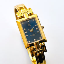 Load image into Gallery viewer, Vintage 1995 Gold-Plated Ladies' Givenchy Bangle Watch with Blue Dial and Quartz Movement