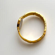 Load image into Gallery viewer, Vintage Gold-Plated Ladies' Givenchy Bangle Watch with Black Dial and Quartz Movement