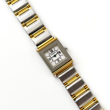 Load image into Gallery viewer, Vintage 90s Yves Saint Laurent Ladies' Tank-Style Quartz Watch with Two-Tone Bracelet and White Roman Numerals