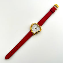 Load image into Gallery viewer, Vintage Yves Saint Laurent Gold-Plated Ladies' Quartz Watch with Heart Shaped Dial - Boxed