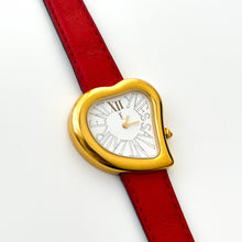 Load image into Gallery viewer, Vintage Yves Saint Laurent Gold-Plated Ladies' Quartz Watch with Heart Shaped Dial - Boxed