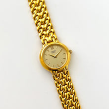 Load image into Gallery viewer, Ladies Pulsar (by Seiko) Watch with Gold-Plated Bracelet and Round Gold Dial