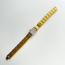 Load image into Gallery viewer, Rare Vintage 1990s 18ct Gold-Plated Ladies' Seiko Quartz Watch With Diamond-Set Bezel