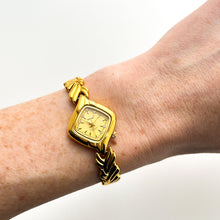 Load image into Gallery viewer, Ladies Anchor Watch with Gold-Plated Bracelet and Intricate Bracelet