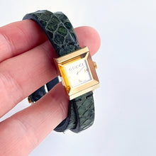 Load image into Gallery viewer, Boxed Gucci G Frame Watch with Square Mother of Pearl Dial and Double
