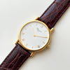 Vintage Chopard 18ct Gold Ultra Slim Mechanical Watch 34mm Box 16/3154