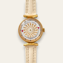 Load image into Gallery viewer, Vintage Ernest Borel Cocktail Kaleidoscope Gold Mechanical Watch 1970s
