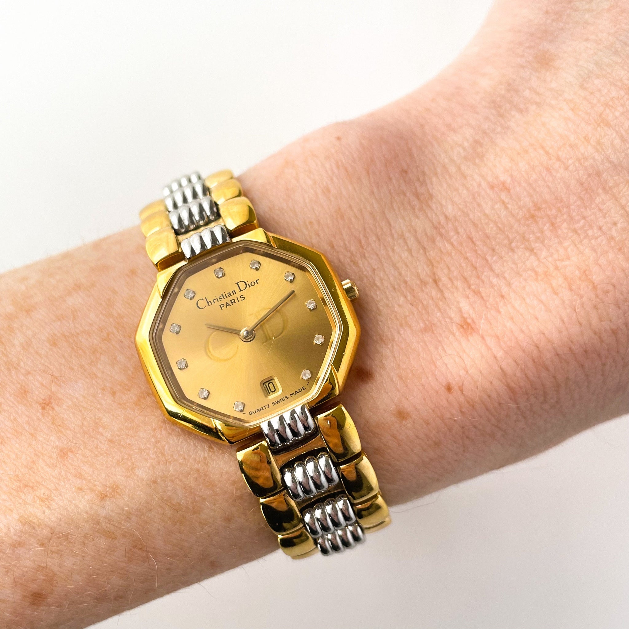 Wrist Christian Dior Watches Ladies Vintage Christian Dior Gold