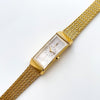 Vintage 90s YSL Ladies' Quartz Watch - Rectangular, Gold-Plated