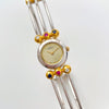 Very Rare 1990s Two-Tone Seiko Articulated Bangle Quartz Watch