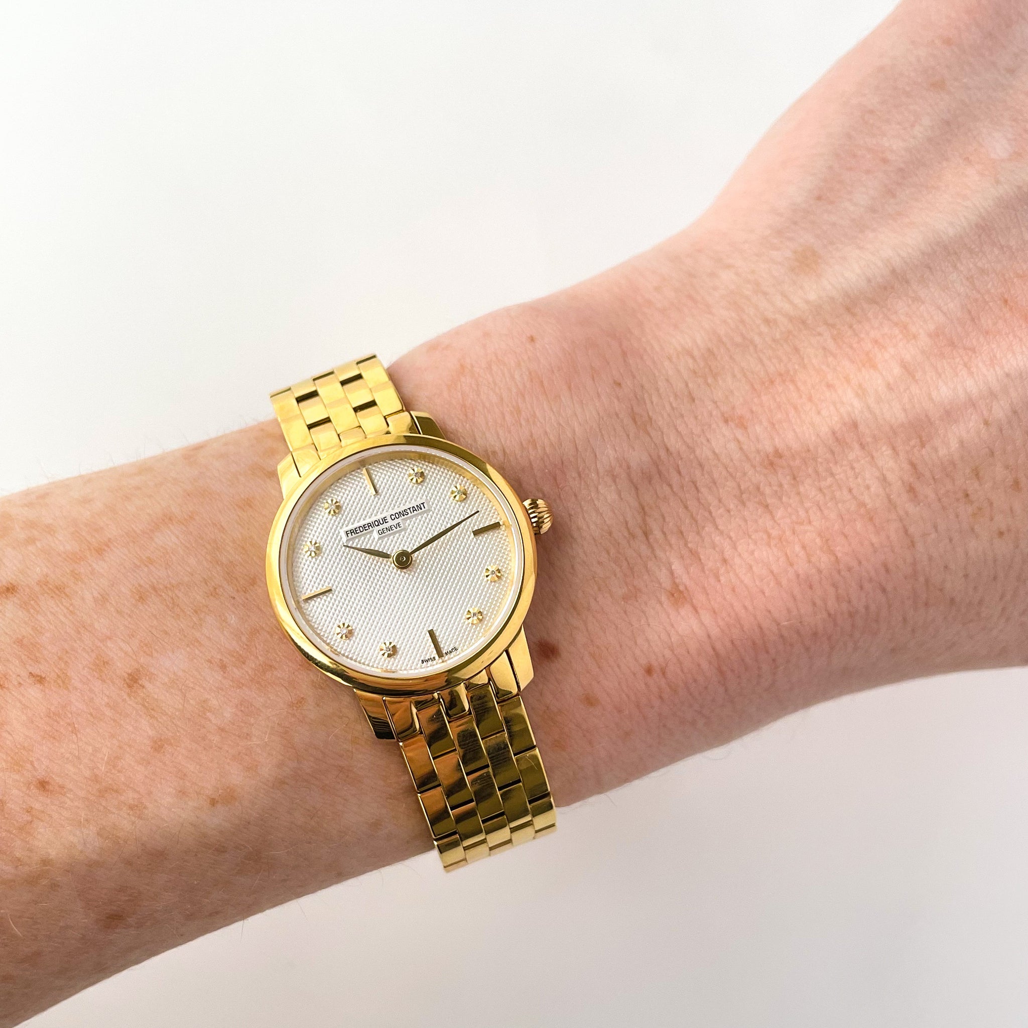 FREDERIQUE CONSTANT ゴールド 時計 Frederique Constant Slimline Gold-Plated Ladies' Quartz Watch