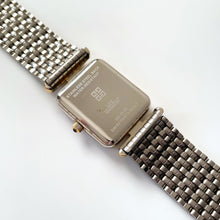 Load image into Gallery viewer, Vintage 1990s Unisex Two-Tone Givenchy ‚ÄòLife‚Äô Quartz Watch with Rectangular Dial
