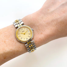 Load image into Gallery viewer, Vintage Two-Tone Herm√®s Profile Ladies&#39; Quartz Watch with Round Beige Dial
