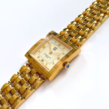 Load image into Gallery viewer, Vintage 1990s Unisex Gold-Plated Givenchy ‚ÄòApsaras‚Äô Quartz Watch with Beige Dial
