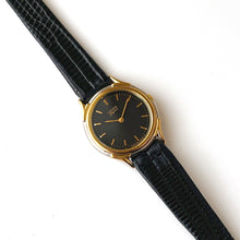 Load image into Gallery viewer, Vintage Gold-Plated Ladies&#39; Citizen Elegance Quartz Watch with Black

