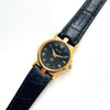 90s Gold-Plated Ladies' Gucci 3400L Quartz Watch with Black Leather