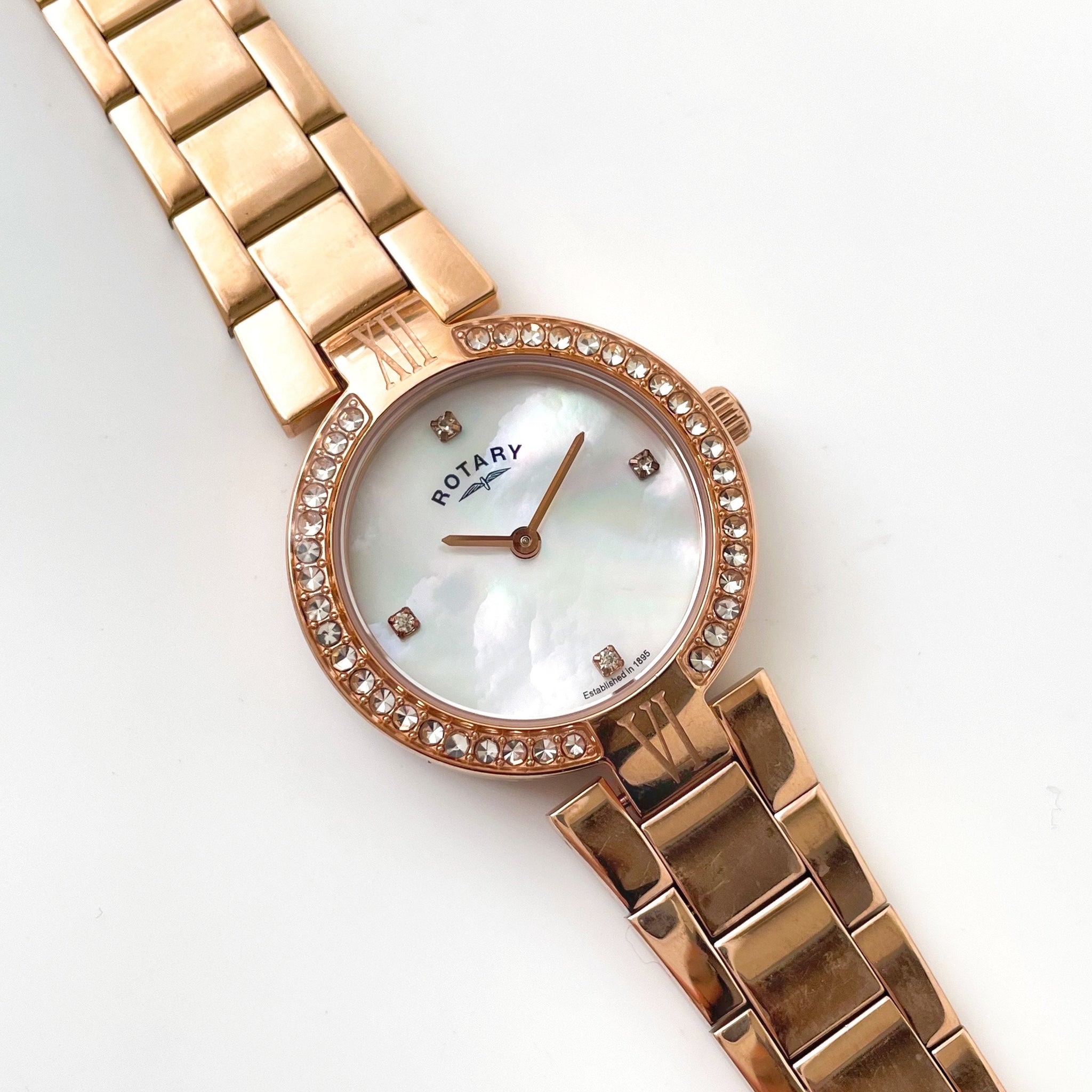 Rotary mother of pearl watch new arrivals