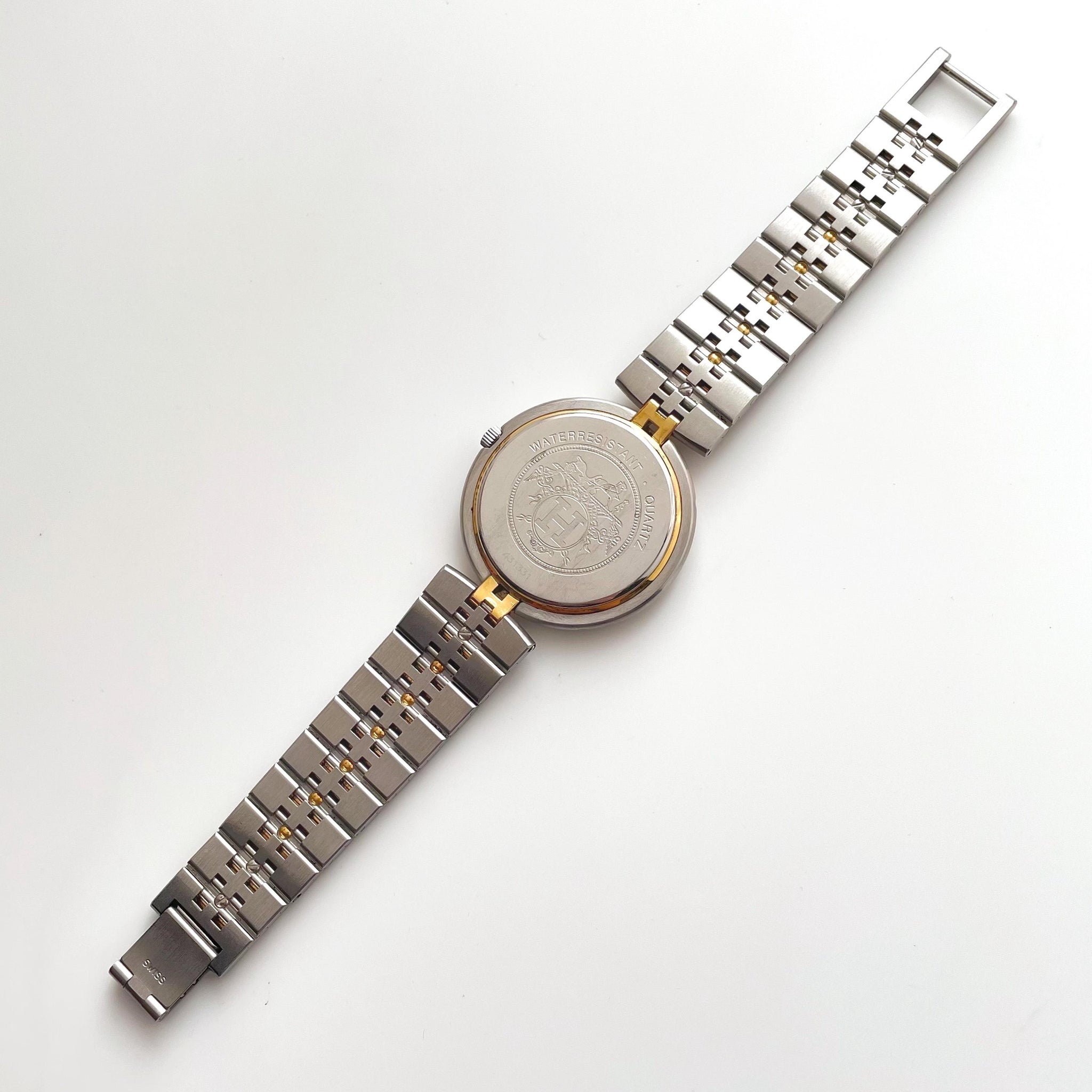 Hermès Profile Quartz Watch, Beige Dial, Stainless Steel, Plated, Women\'s HERMES エルメス プロフィール ウォッチ 腕時計 ユニセックス  main image 4