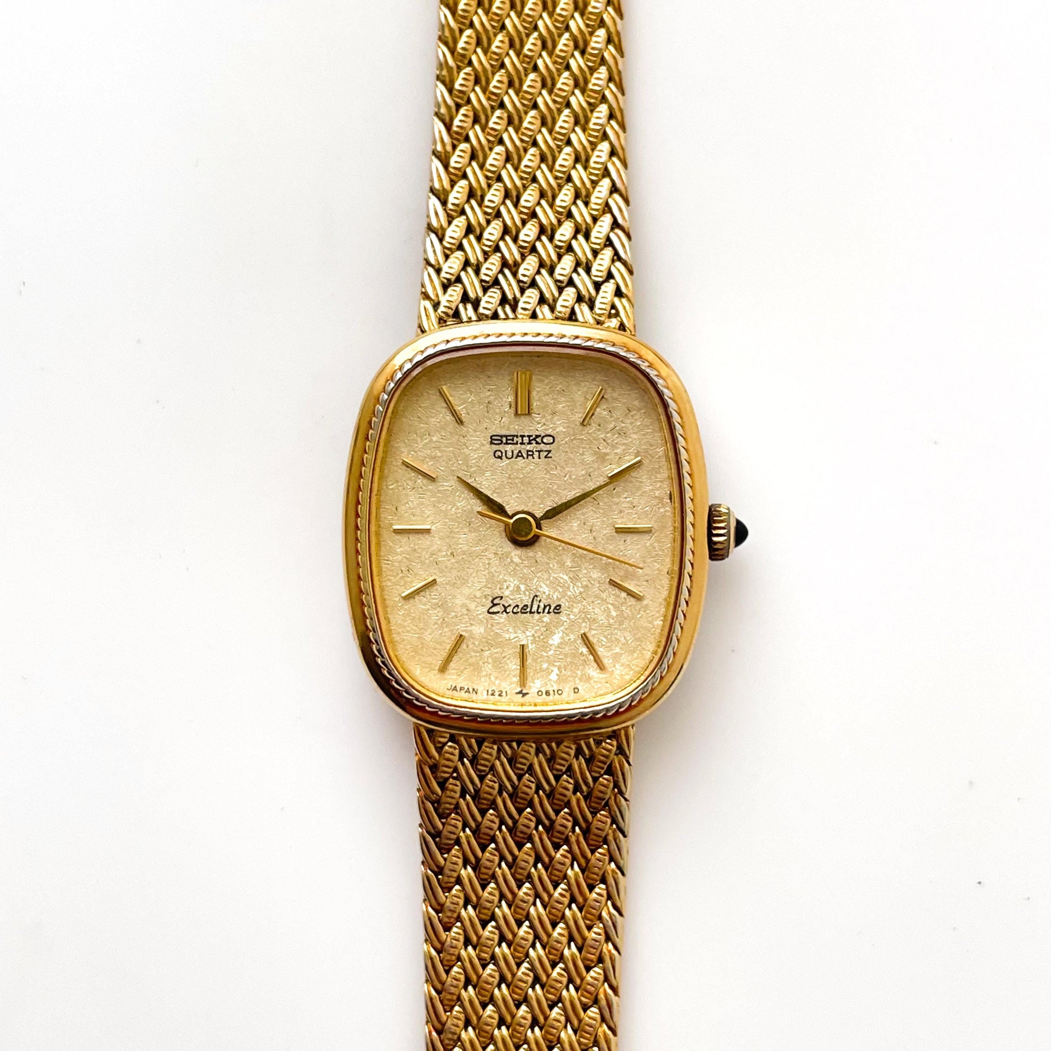 SEIKO Exceline 14K 腕時計 レディース Vintage 1990s Gold-Plated Ladies' Seiko Exceline Quartz Watch