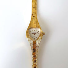 Load image into Gallery viewer, Vintage Sekonda Gold-Tone Quartz Watch with Heart Shaped Dial
