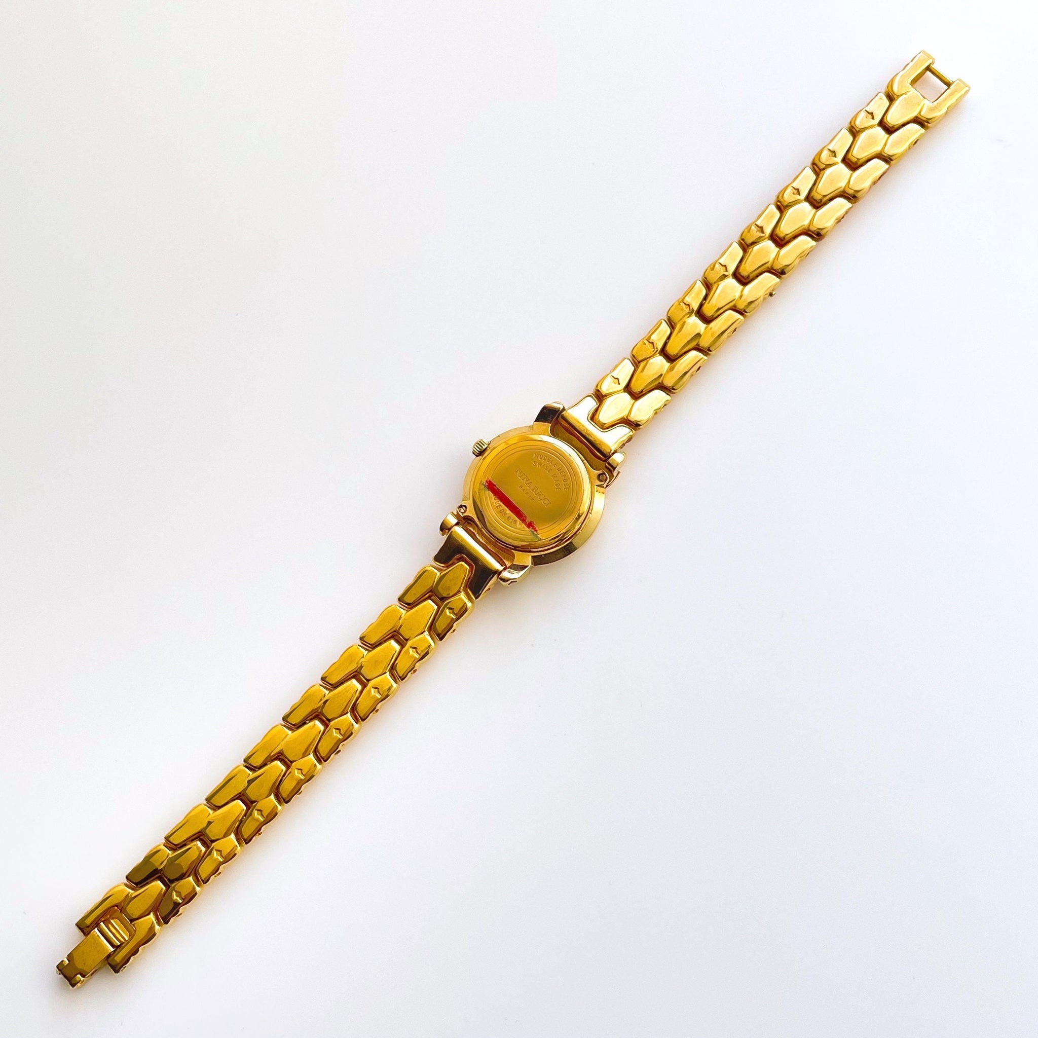 Vintage 00s Gold-Plated Ladies' Nina Ricci Quartz Watch with Round